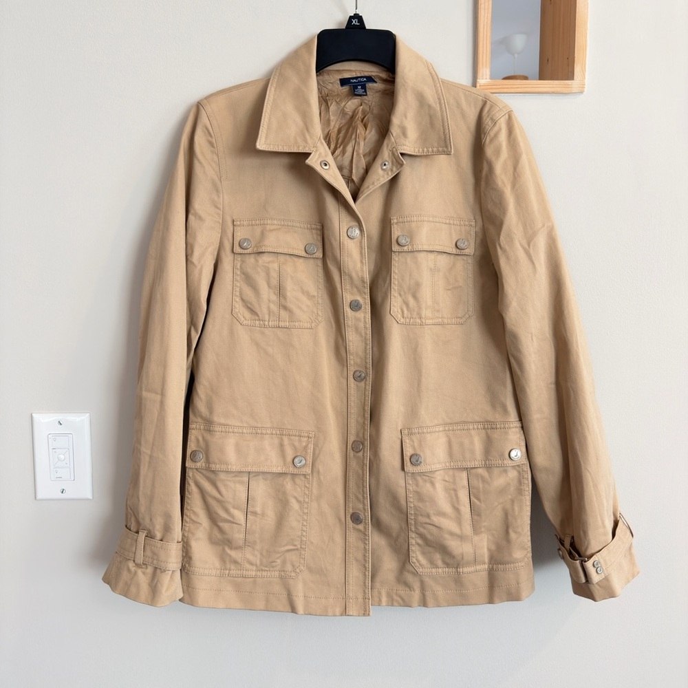 Nautica Women's Beige Utility Jacket